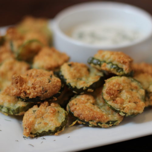 easy air fryer “fried” pickles (gluten free & keto) Our Twisted Lemons